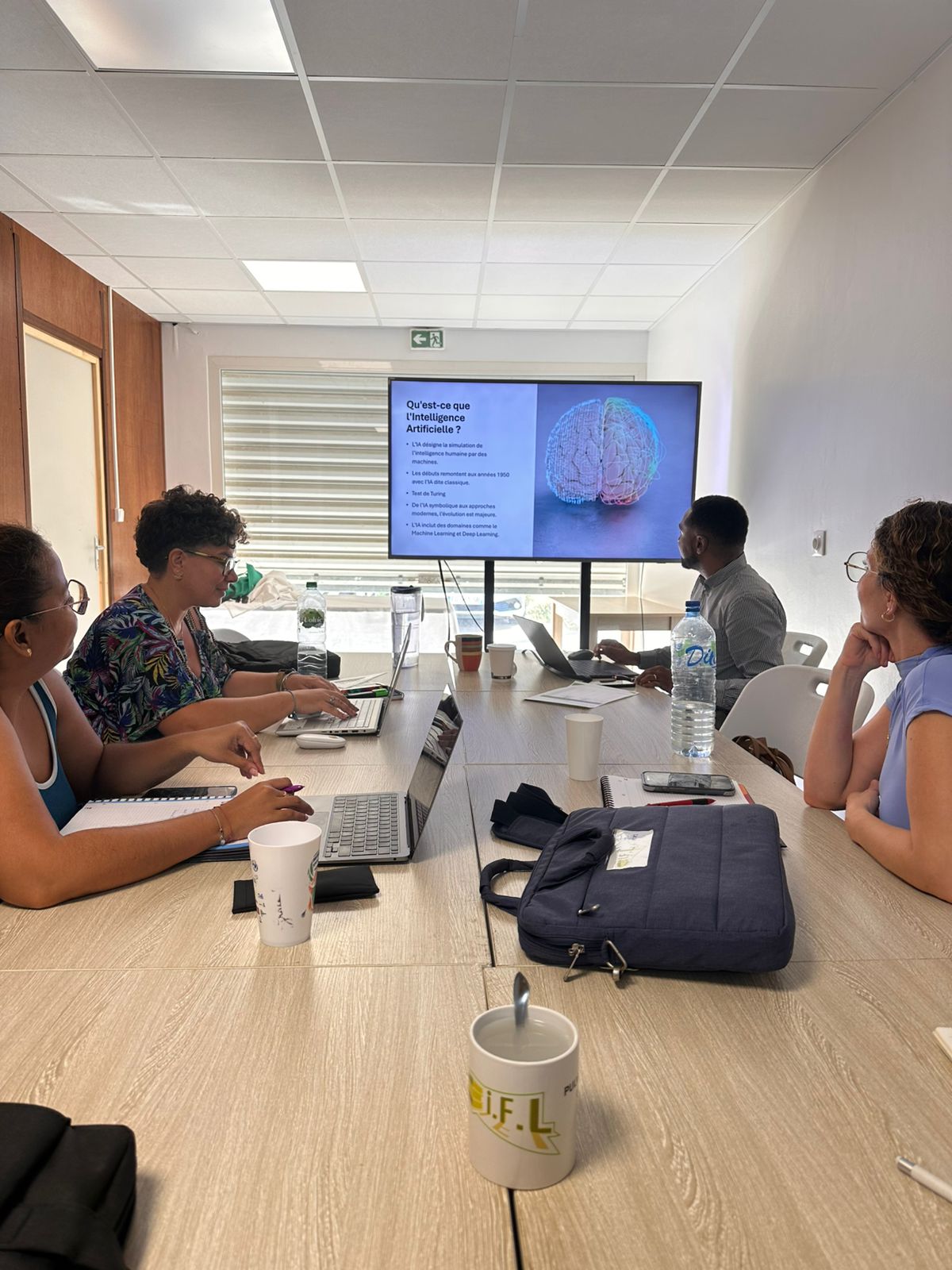 Session de formation IA en cours